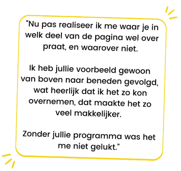 Testimonial blokje converterende website